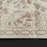 Panoramic map of the city of Jerusalem 1950's