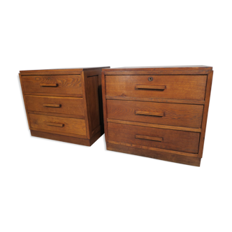 Paire de meubles années 50