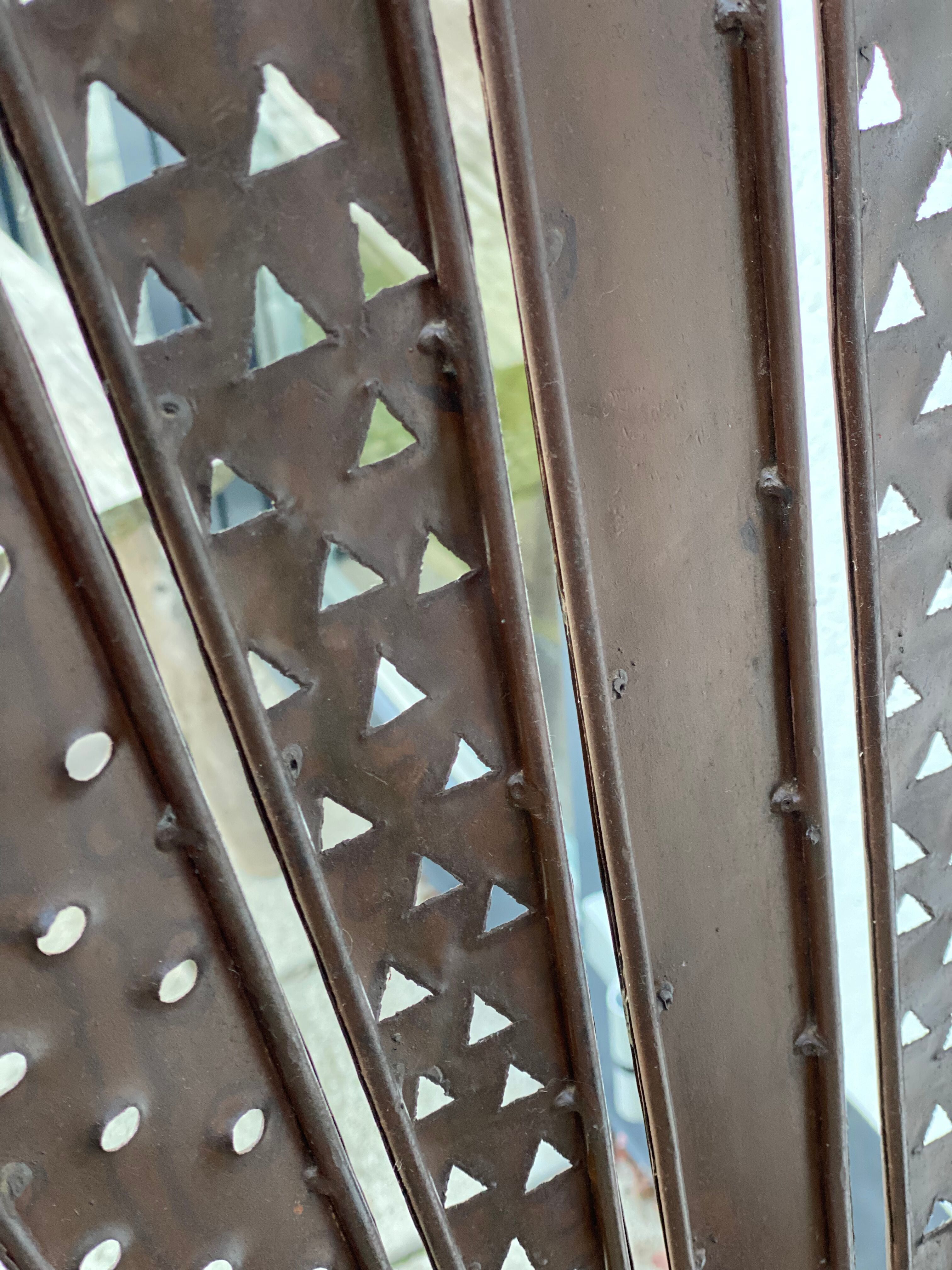 Art deco Cooper brass floor lamp