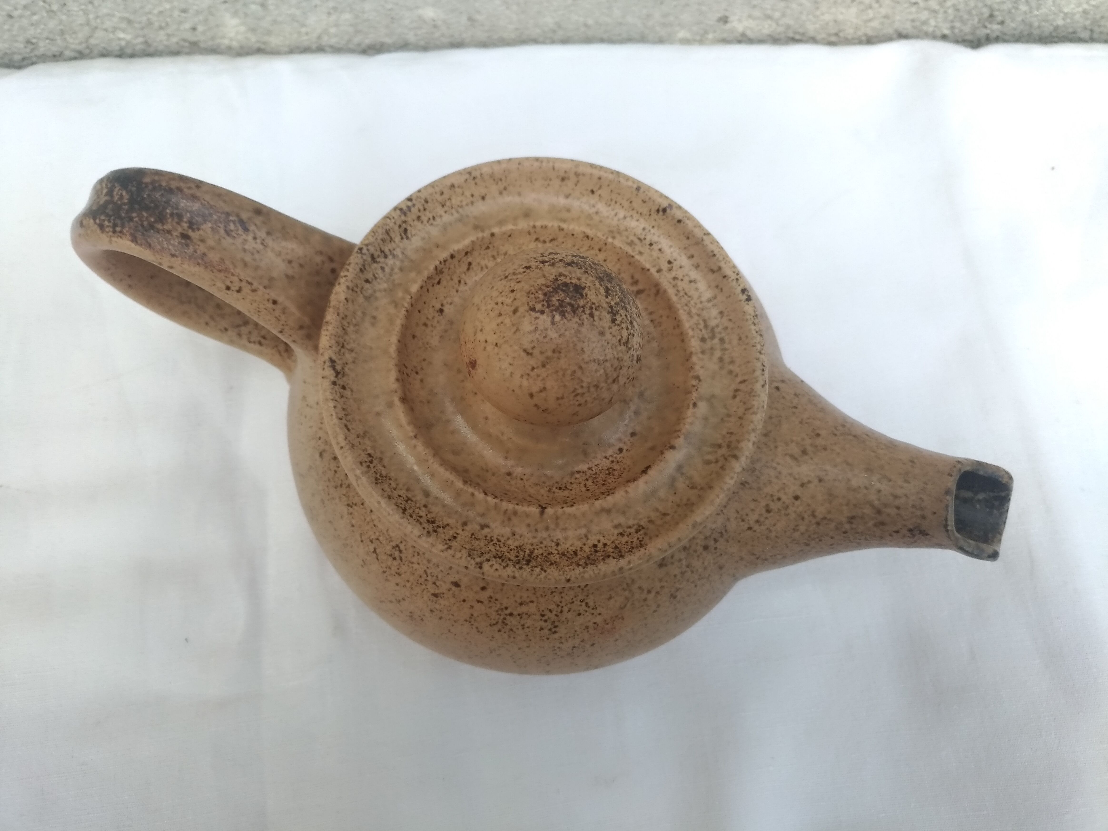 Terracotta teapot