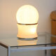 White table lamp in white opaline glass 1970s