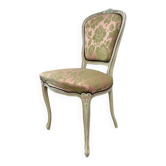 Chaise baroque vintage avec accent rose/vert