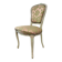 Chaise baroque vintage avec accent rose/vert