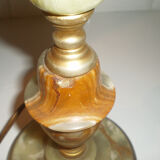 Lamp foot in onyx and laiton