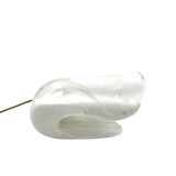 Murano blown shell shaped glass sculptural table lamp, La Murrina Italy 197