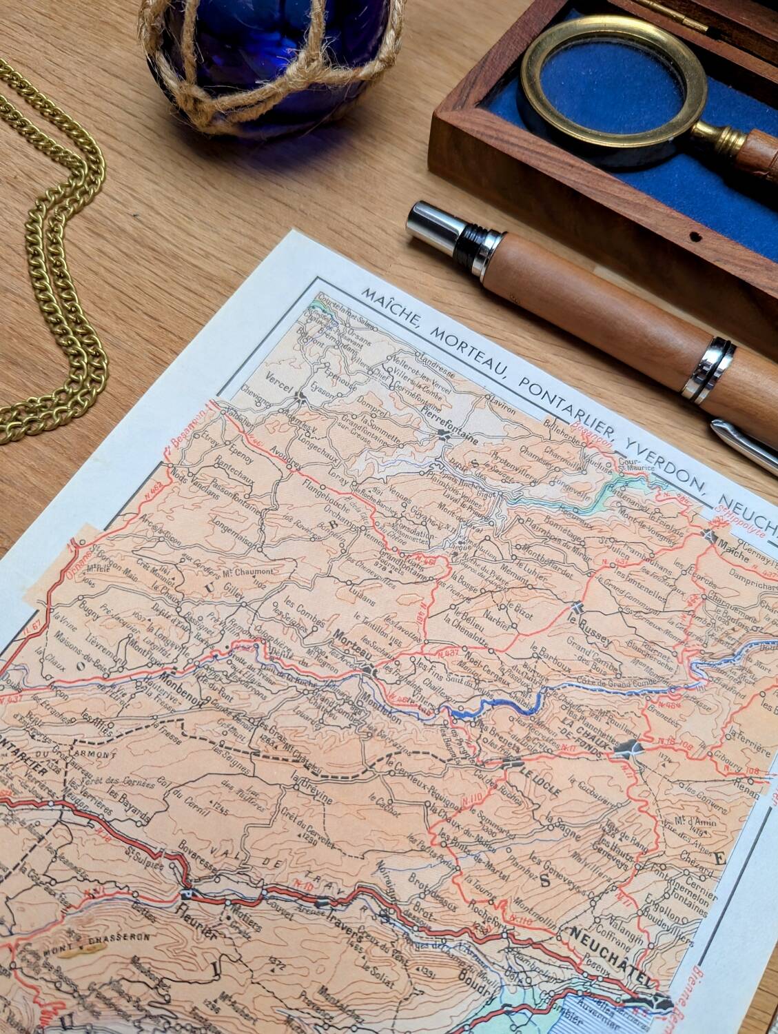 Printed in 1955, Morteau, Pontarlier, Yverdon, Neuchâtel.