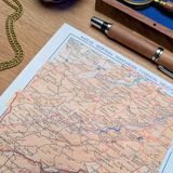 Imprimée en 1955, Morteau, Pontarlier, Yverdon, Neuchâtel