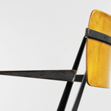 Vintage Pyramid chairs with armrests by Wim Rietveld