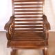 Rocking- chair in teak flesh