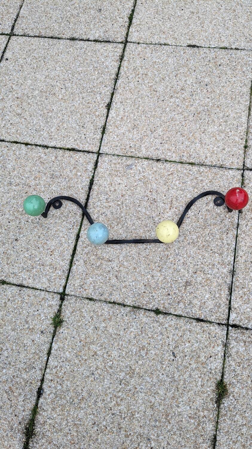 Vintage ball coat racks