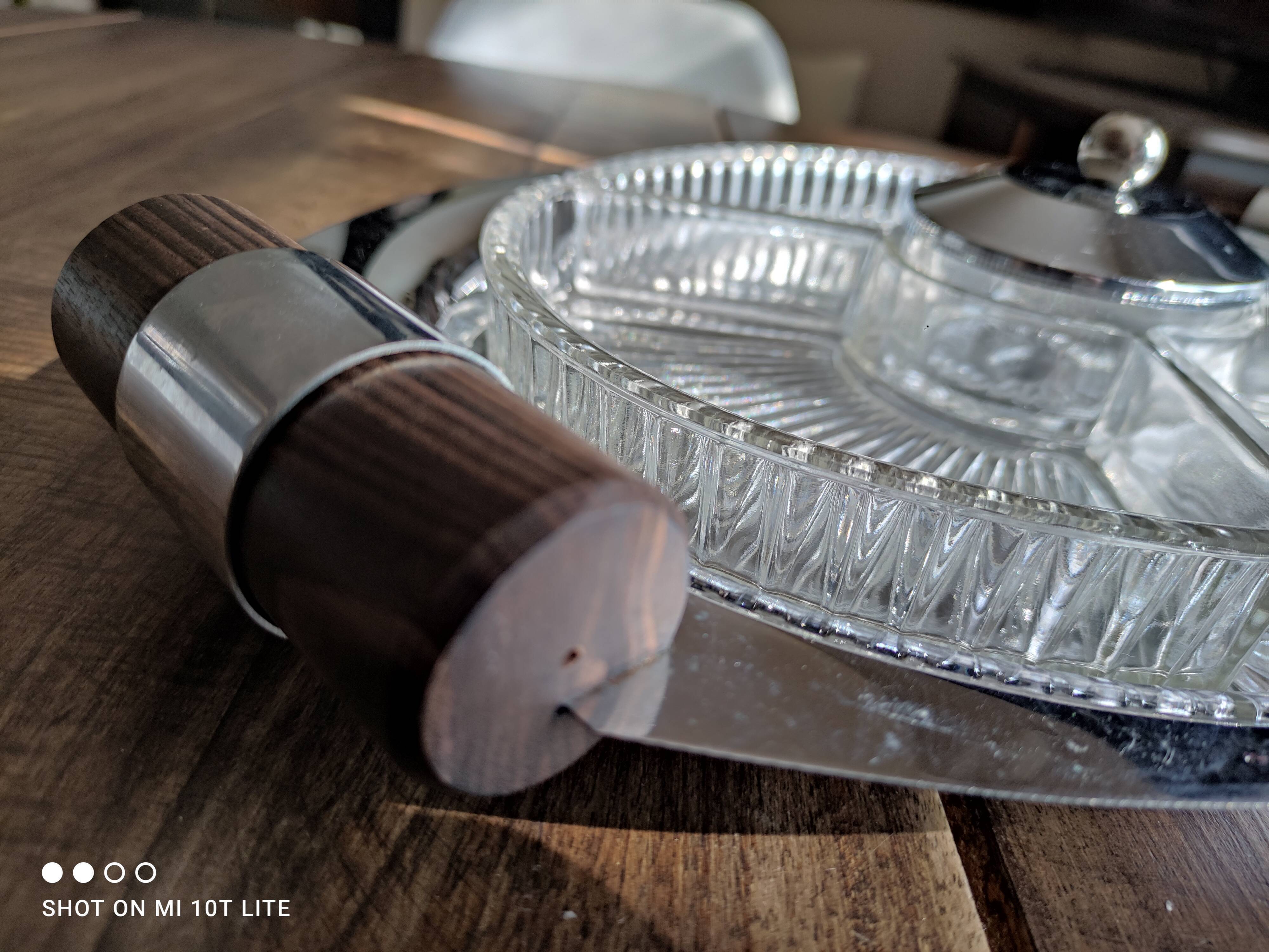 Vintage compartmentalized aperitif tray Art Deco style