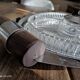 Vintage compartmentalized aperitif tray Art Deco style