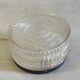 Ceiling light or wall sconce in prismatic glass - mid 20th century.