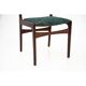 Set of four Scandinavian green chairs