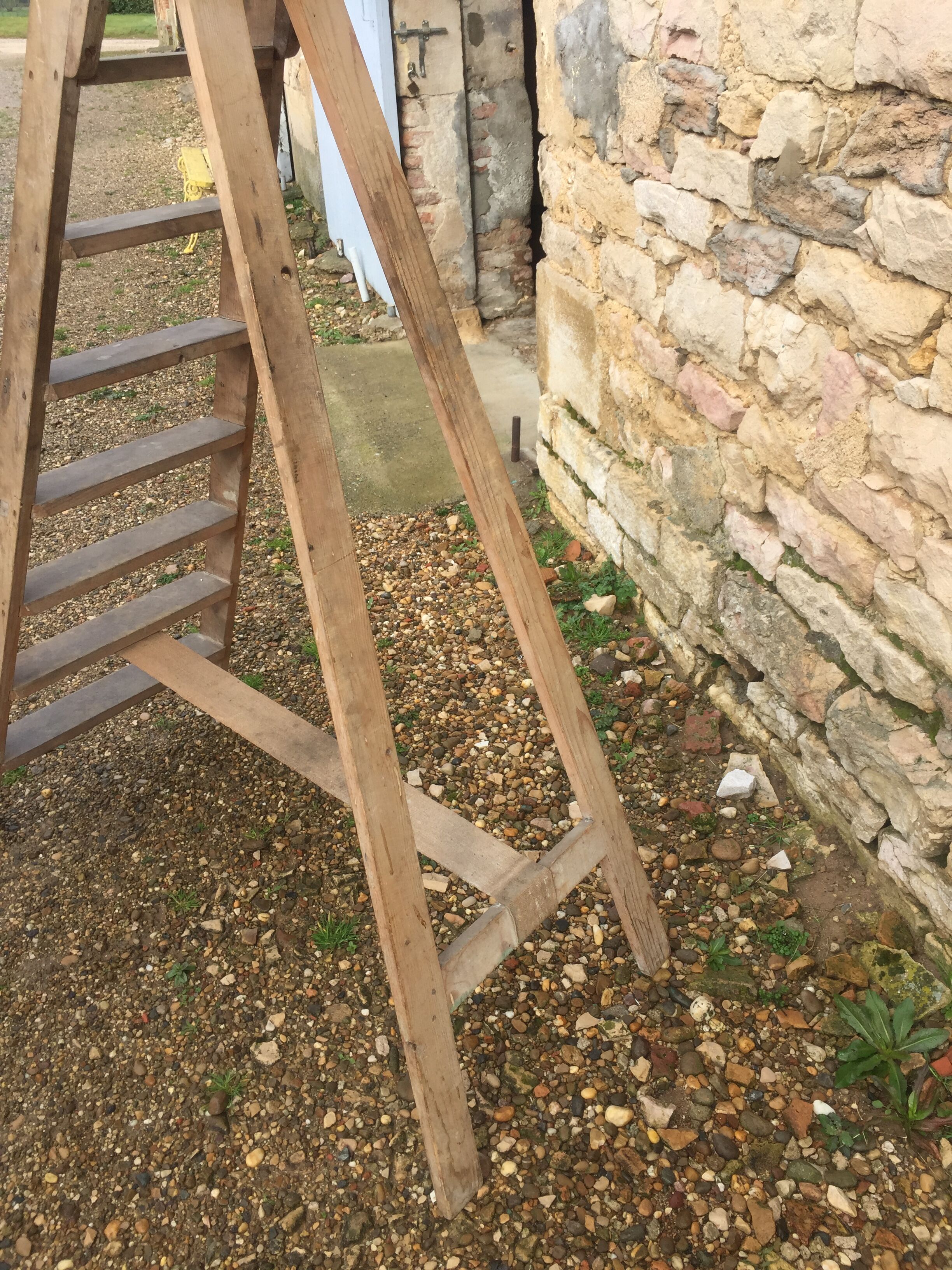 Wooden stepladder