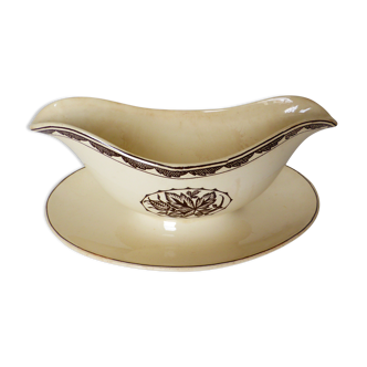 Vintage sauceboat from Sarreguemines