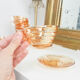 Gondolo coffee service in iridescent glass