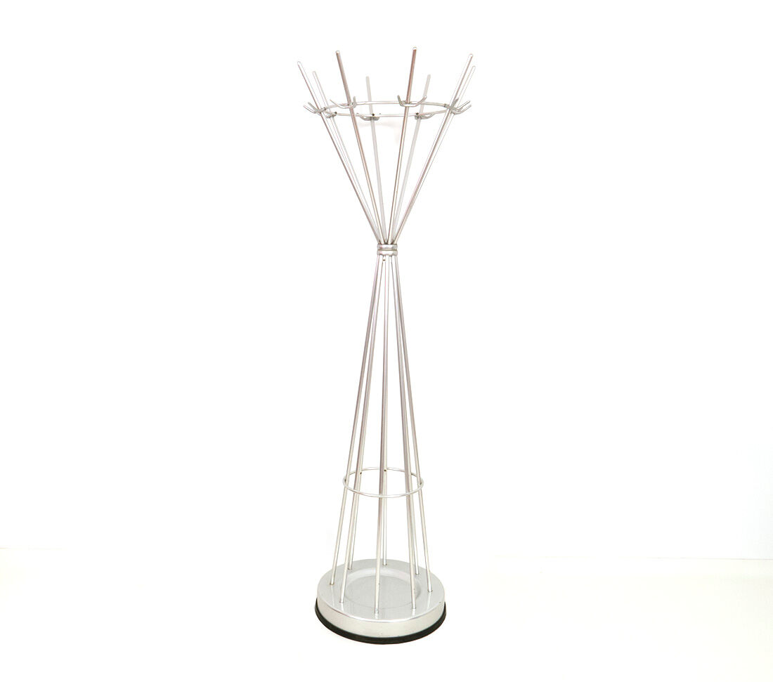 Aluminum coat stand in art deco style