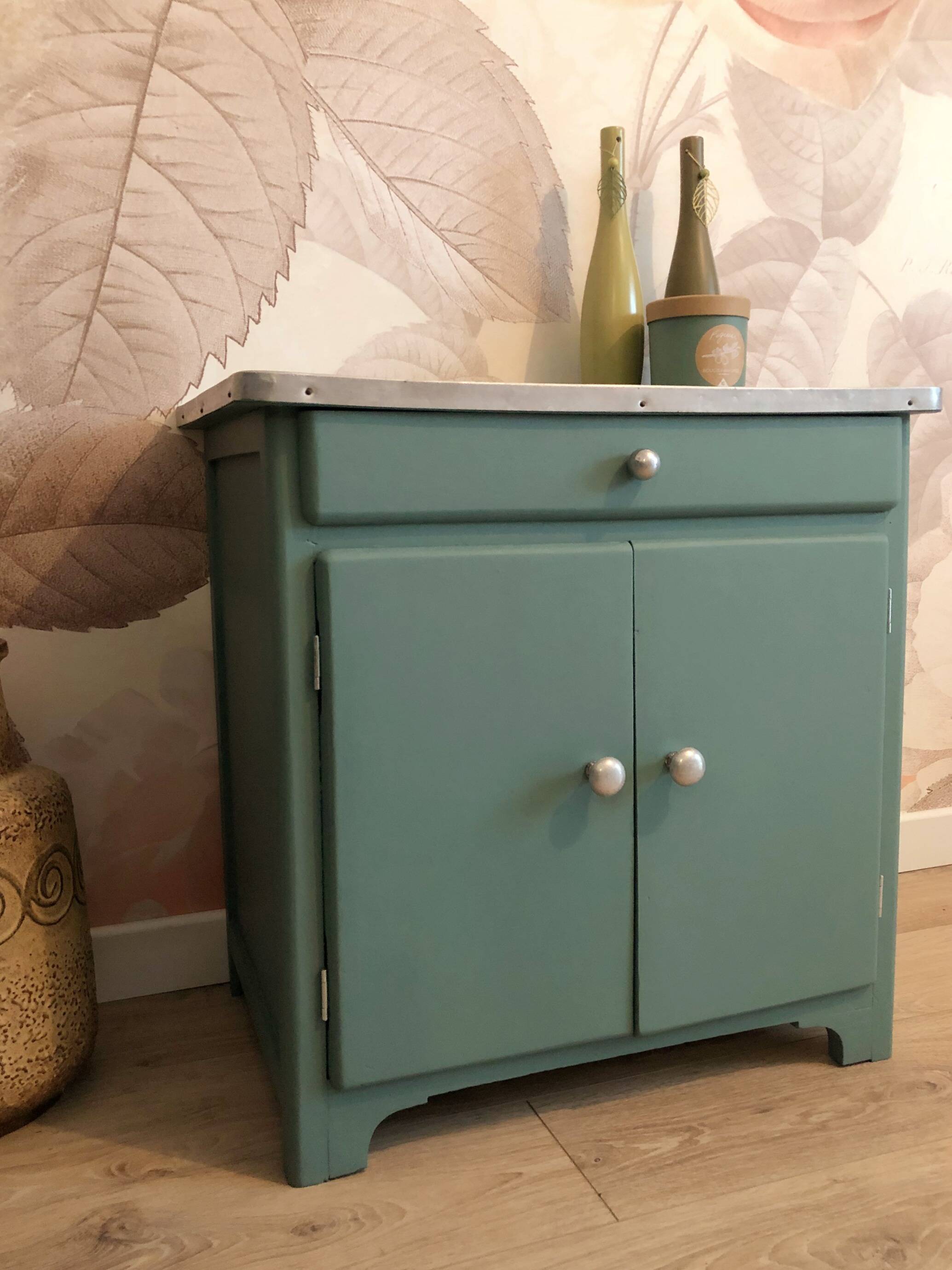 70s storage unit, Celadon Green