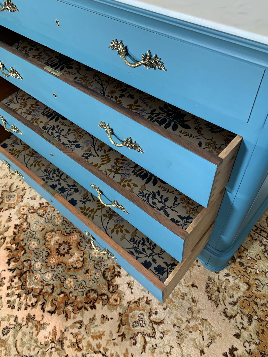 Commode plateau marbre