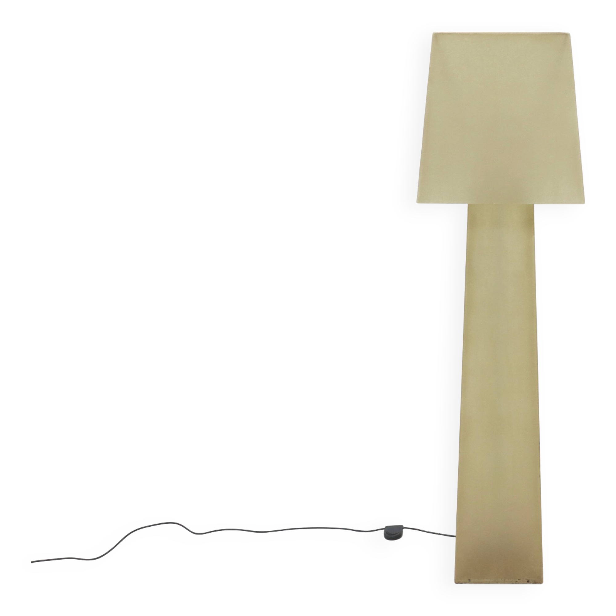 Large Decorative Fiberglass Floor Lamp 1980s