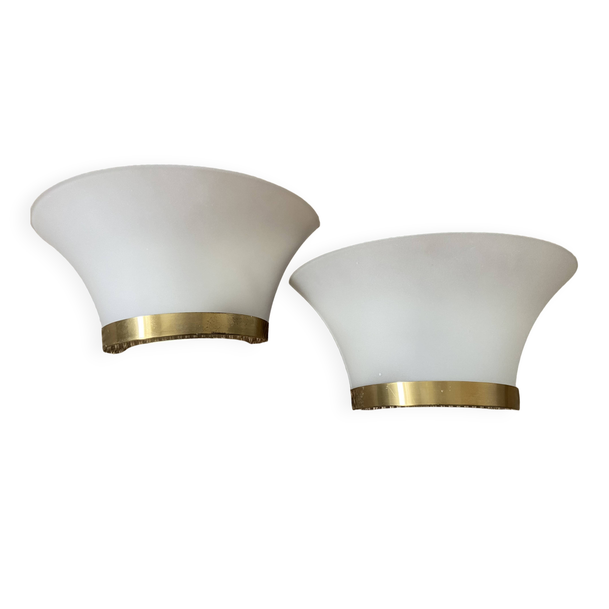 Pair of Jean Perzel wall lights