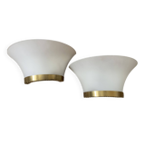 Pair of Jean Perzel wall lights