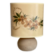 Lampe boule en travertin vintage 1980