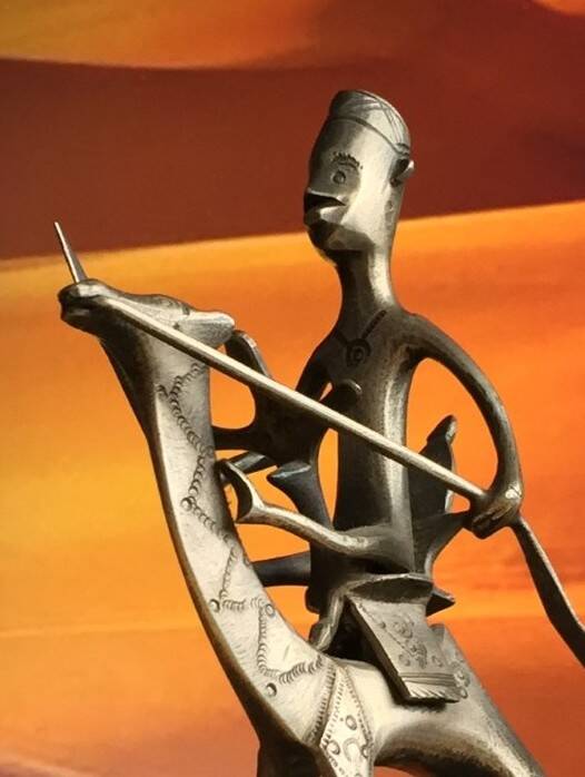 Statuette of a camel driver on his mount - Algeria - 1950s