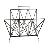 Magazines rack with very fine black metal geometric