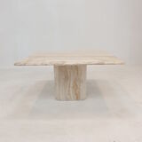 Italian travertine coffee table, 1980's