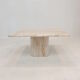 Italian travertine coffee table, 1980's