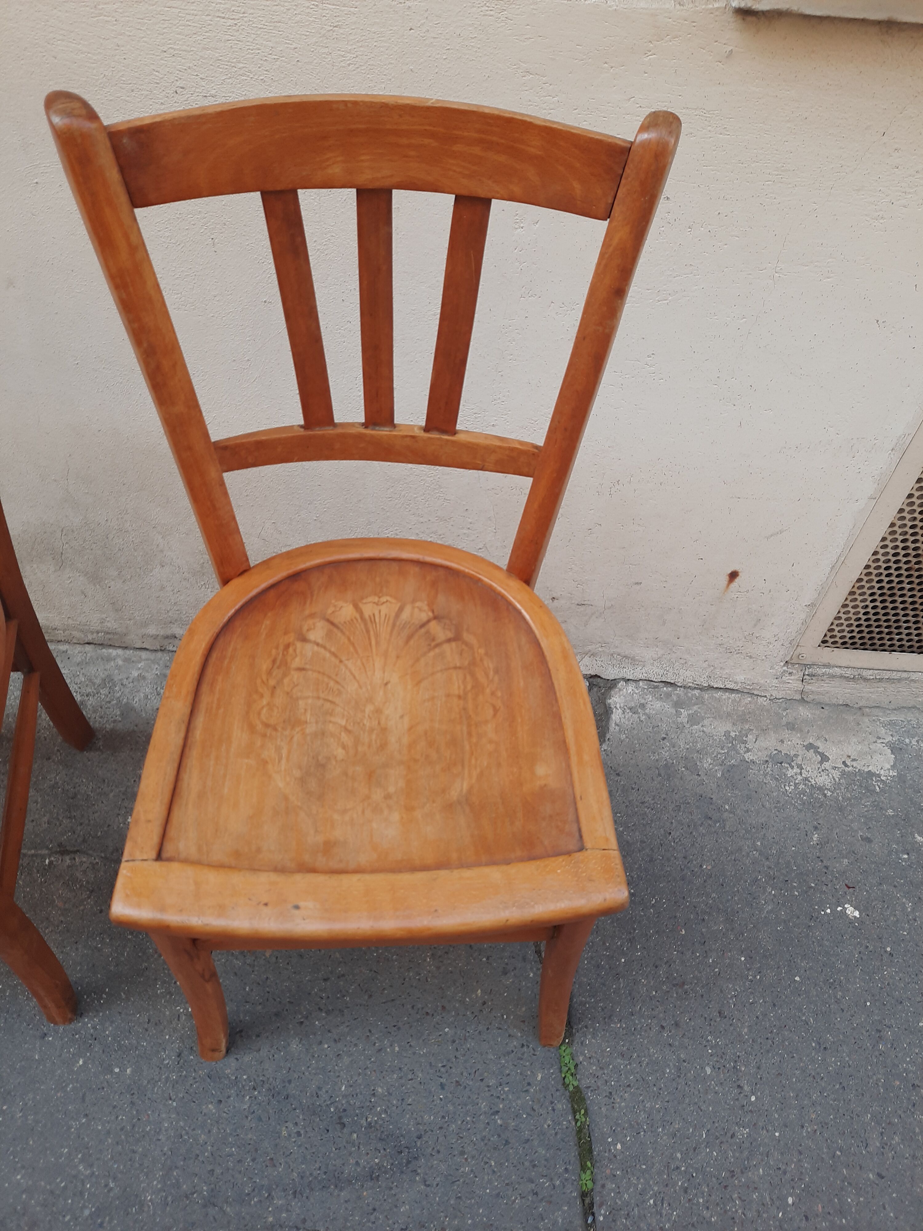 Pair of bistro chairs