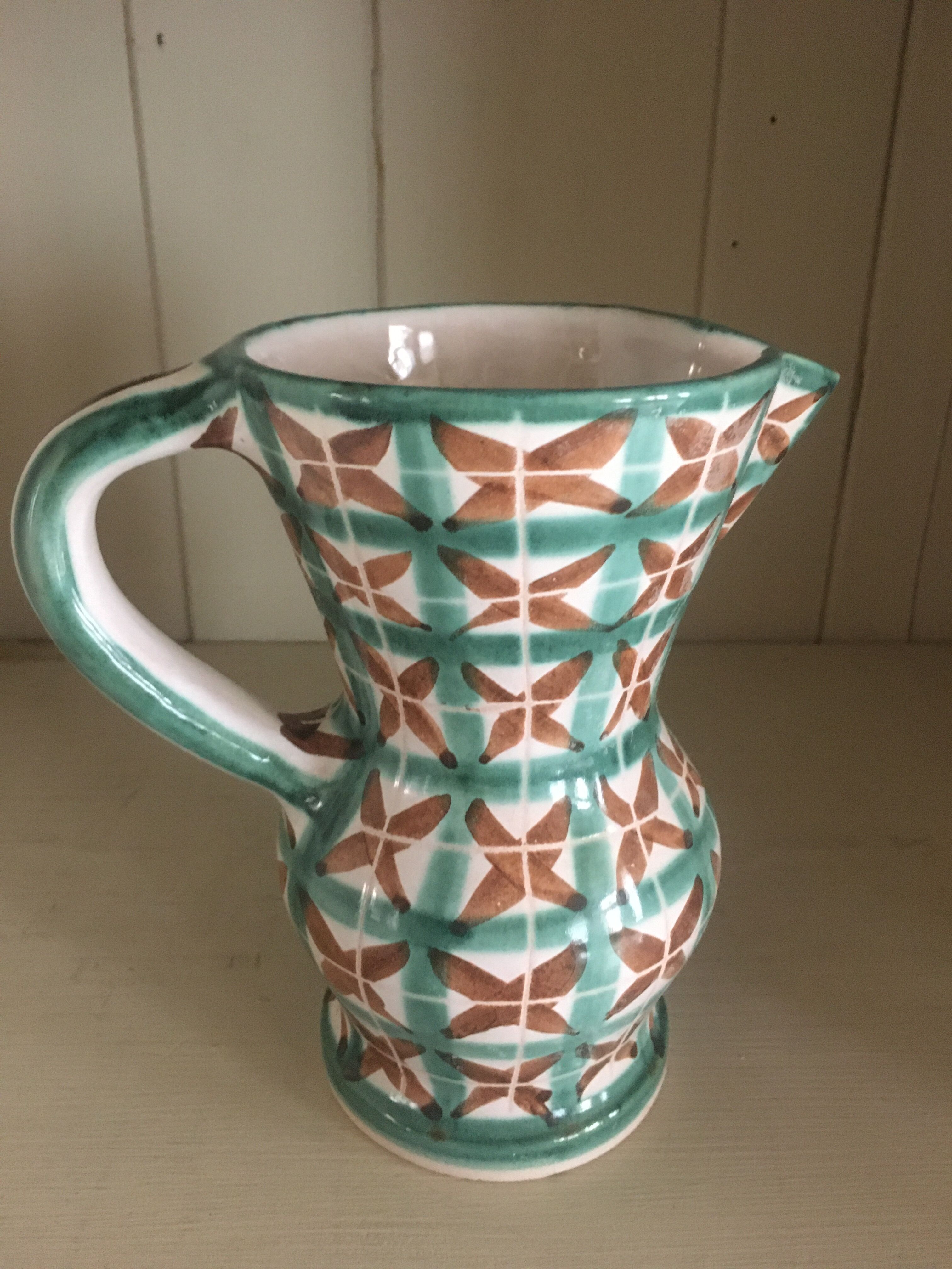 Robert Picault ceramic vintage pitcher