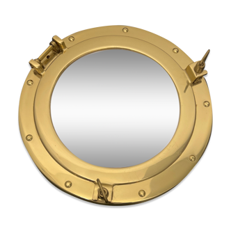 Miroir hublot laiton, 30 cm