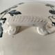 Lion Soup Tureen – Blue-grey Hollyhocks 1890-1920