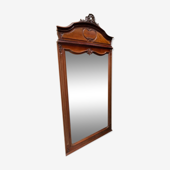 Old mahogany mirror.