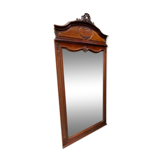 Miroir ancien en acajou