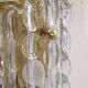 Swedish crystal wall lights by Carl Fagerlund 1960