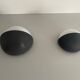 Round black metal wall lights, small and large set, by Bega, 1970s, Germany.