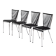 Set of 4 chairs "scoubidou", France, 1960s