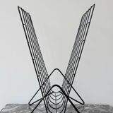 Vintage metal magazine rack
