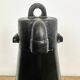 Industrial black pendant factory lamp with cast iron top, 1970s