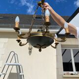 Empire-style chandelier in gilded bronze