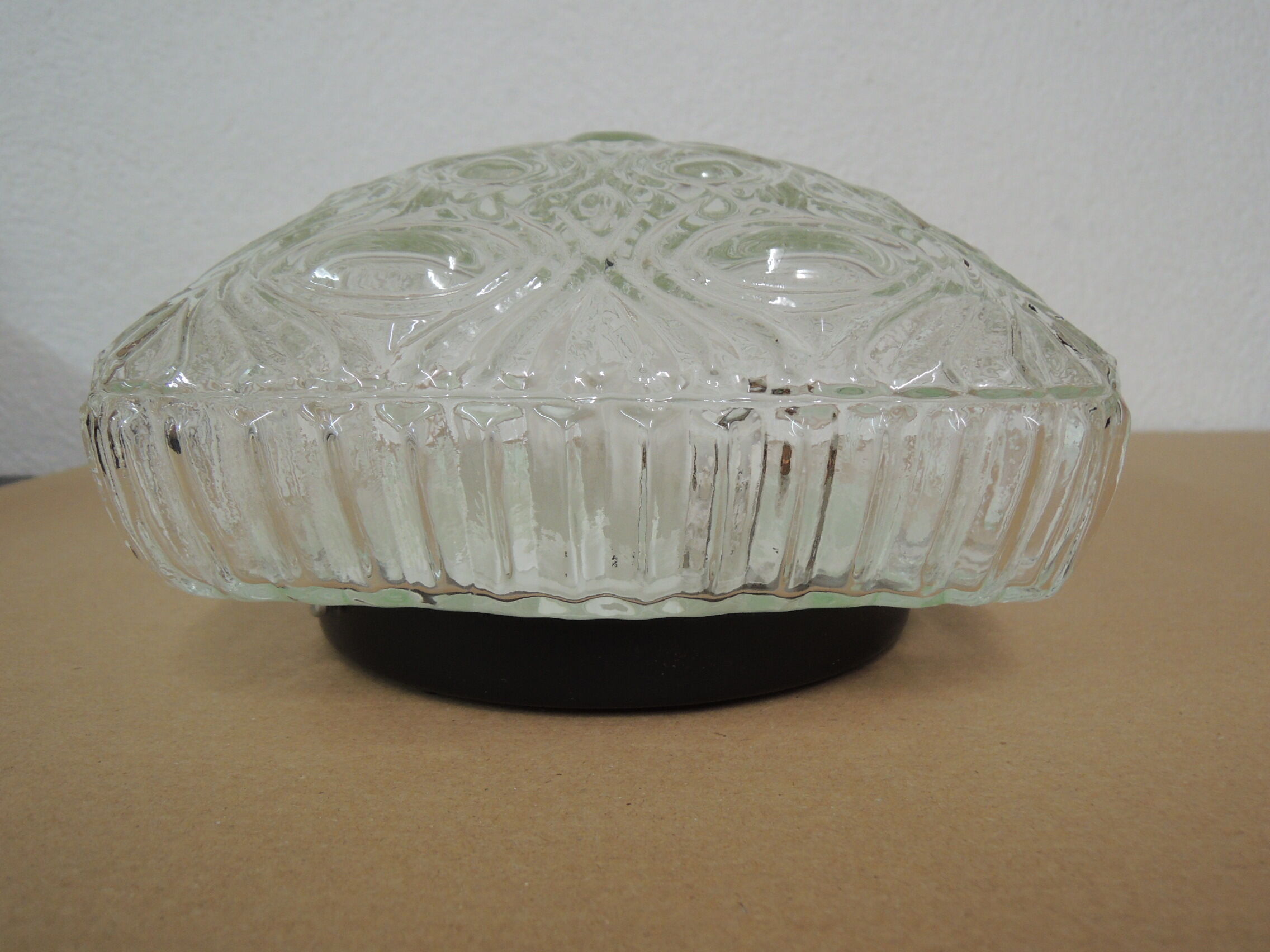 Square glass ceiling light