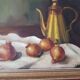 Still life Oil on canvas Ernest Betigny