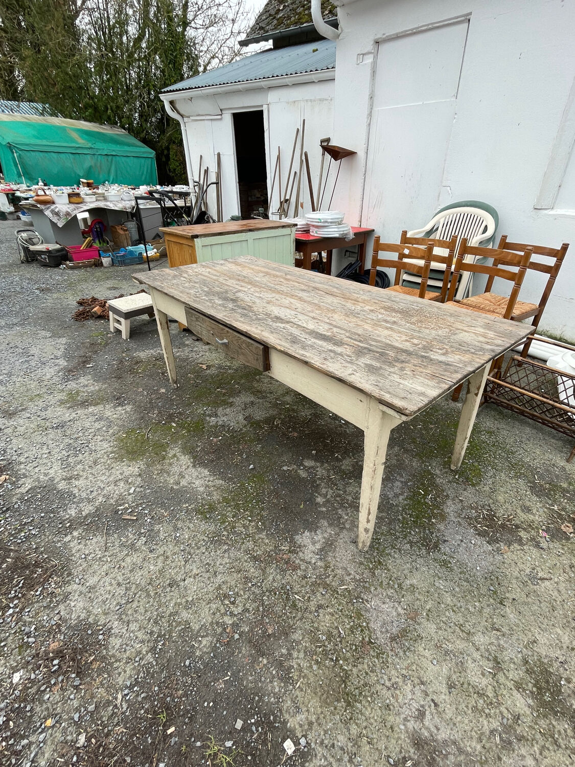 Old farm table