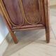Retro-modernist - Sideboard-bookcase-2 doors-wood-rattan-cane-1960s