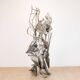 Albert Féraud, sculpture abstraite, 1976, acier inoxydable