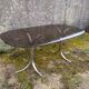 Table en verre années 70